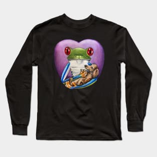 "Frog and Dog" - Frog Life collection Long Sleeve T-Shirt